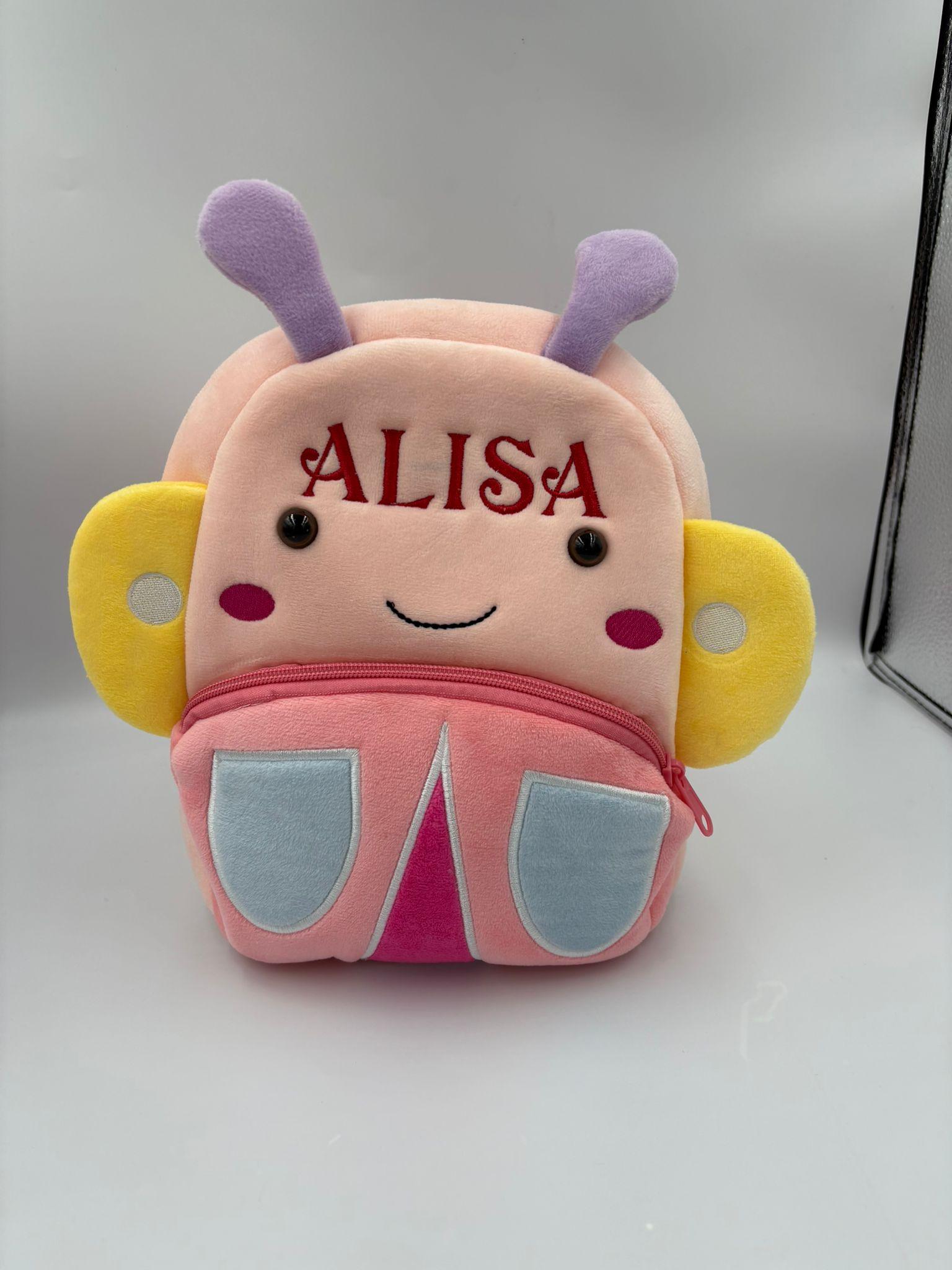 Kinderplüsch-Rucksack Tierform mit Name – ideal für den Kindergarten – Bild 3