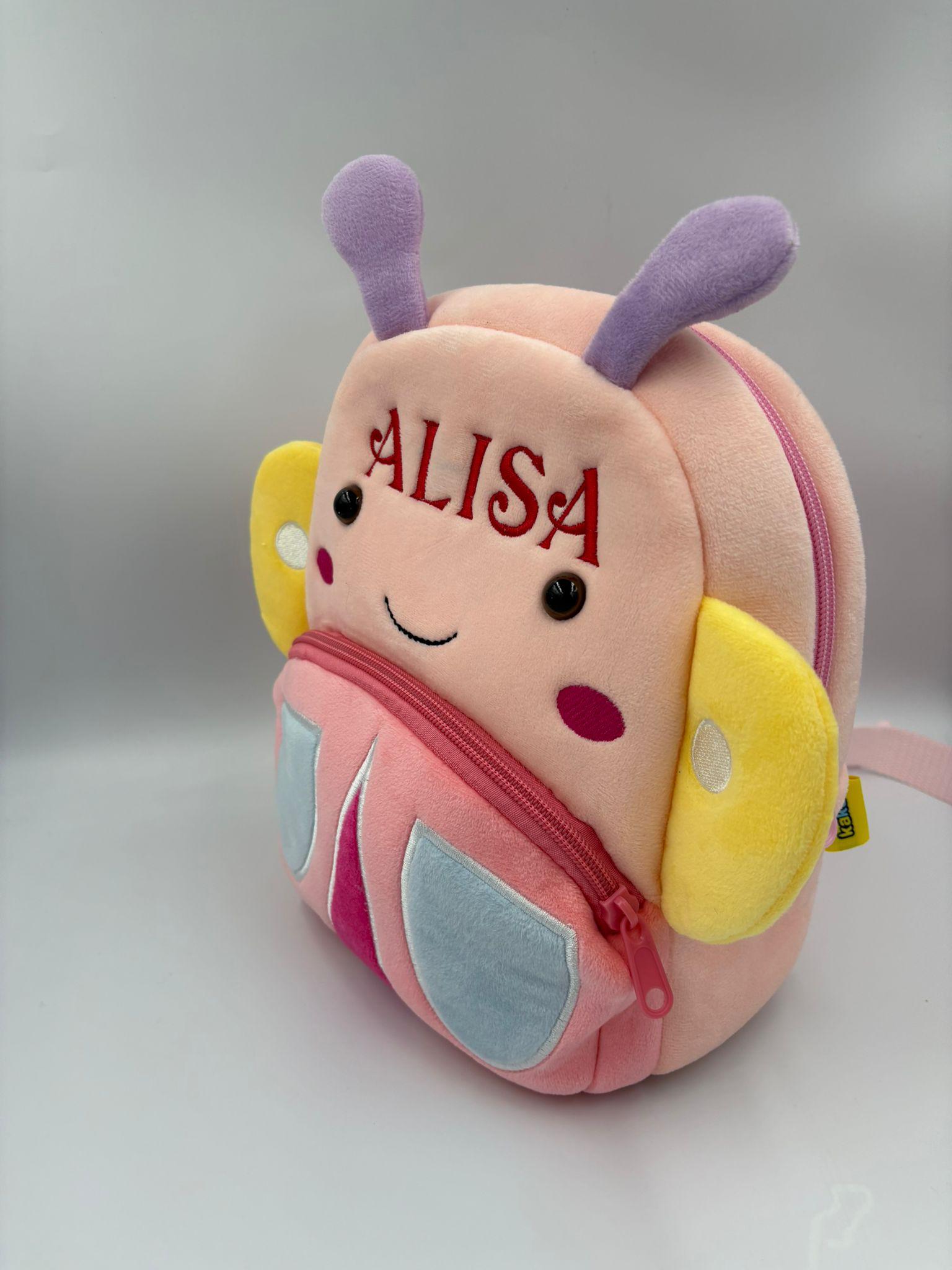Kinderplüsch-Rucksack Tierform mit Name – ideal für den Kindergarten – Bild 2